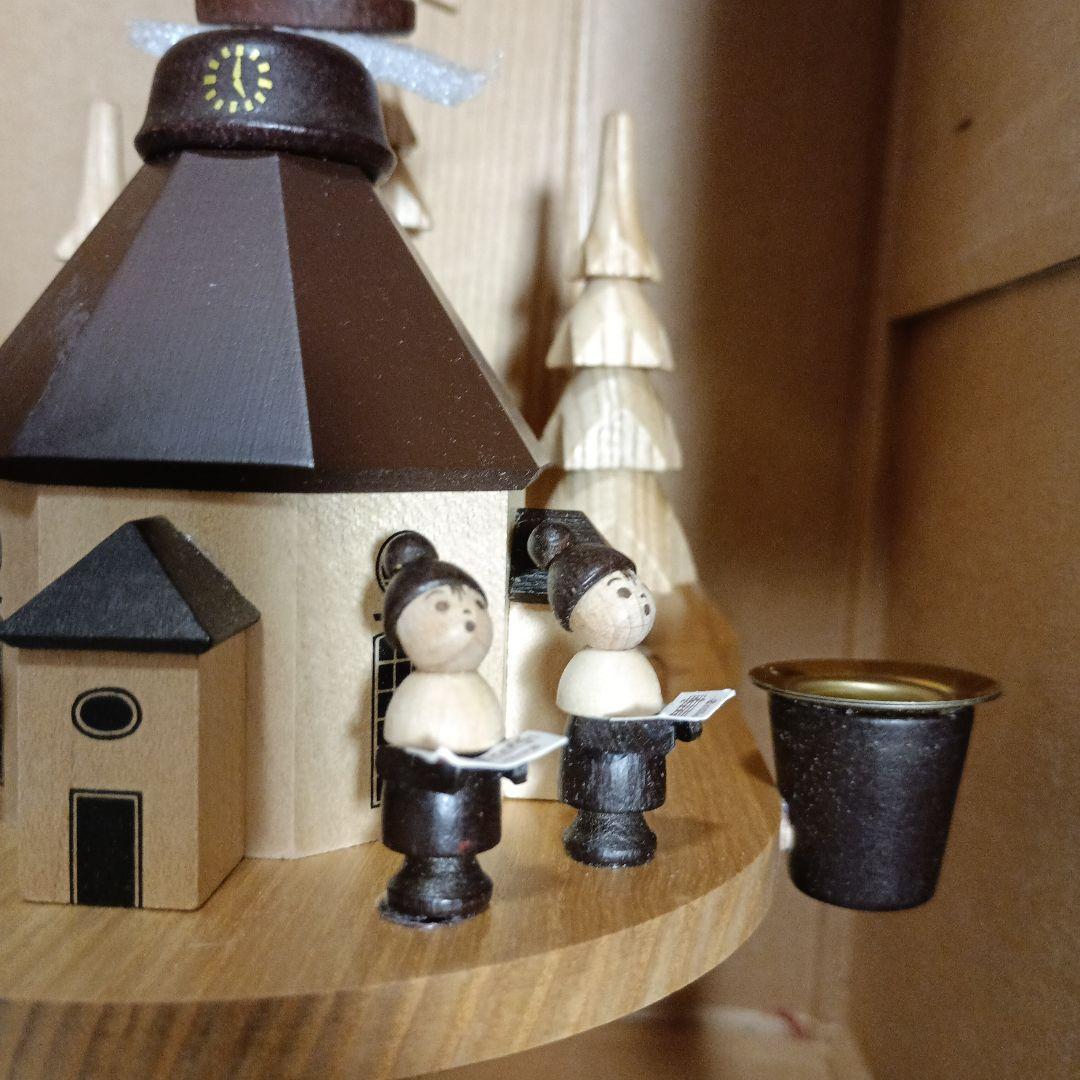 ドイツ・エルツ地方 壁掛け専用　キャンドルピラミッド　聖歌隊