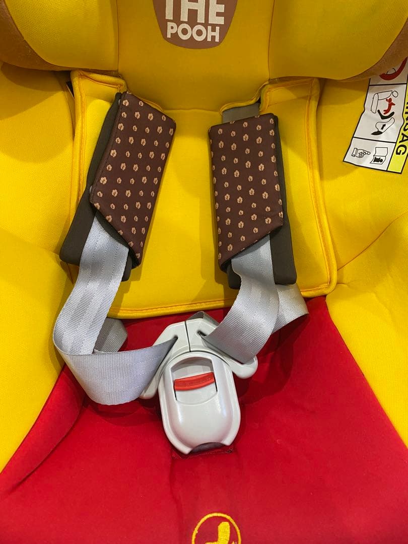 くまのプーさん　ターンシート　チャイルドシート＆アンパンマンどこでもメリー