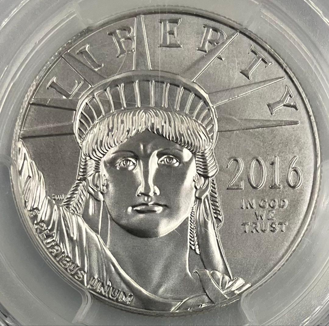 ★最高鑑定 2016 米国 プラチナ イーグル 100ドル PCGS MS70
