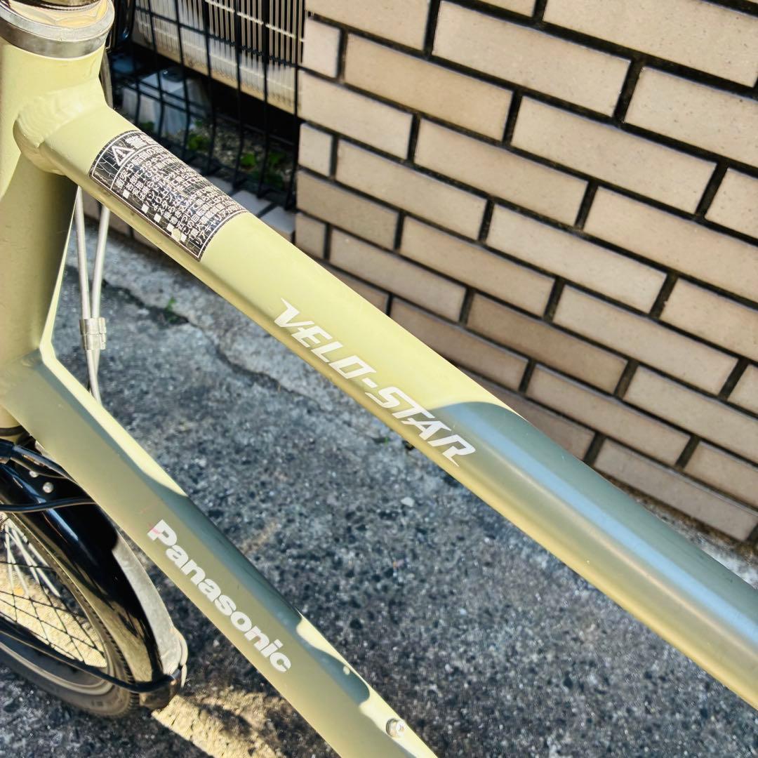 パナソニック ベロスター　マットオリーブ　電動自転車　バッテリー付き