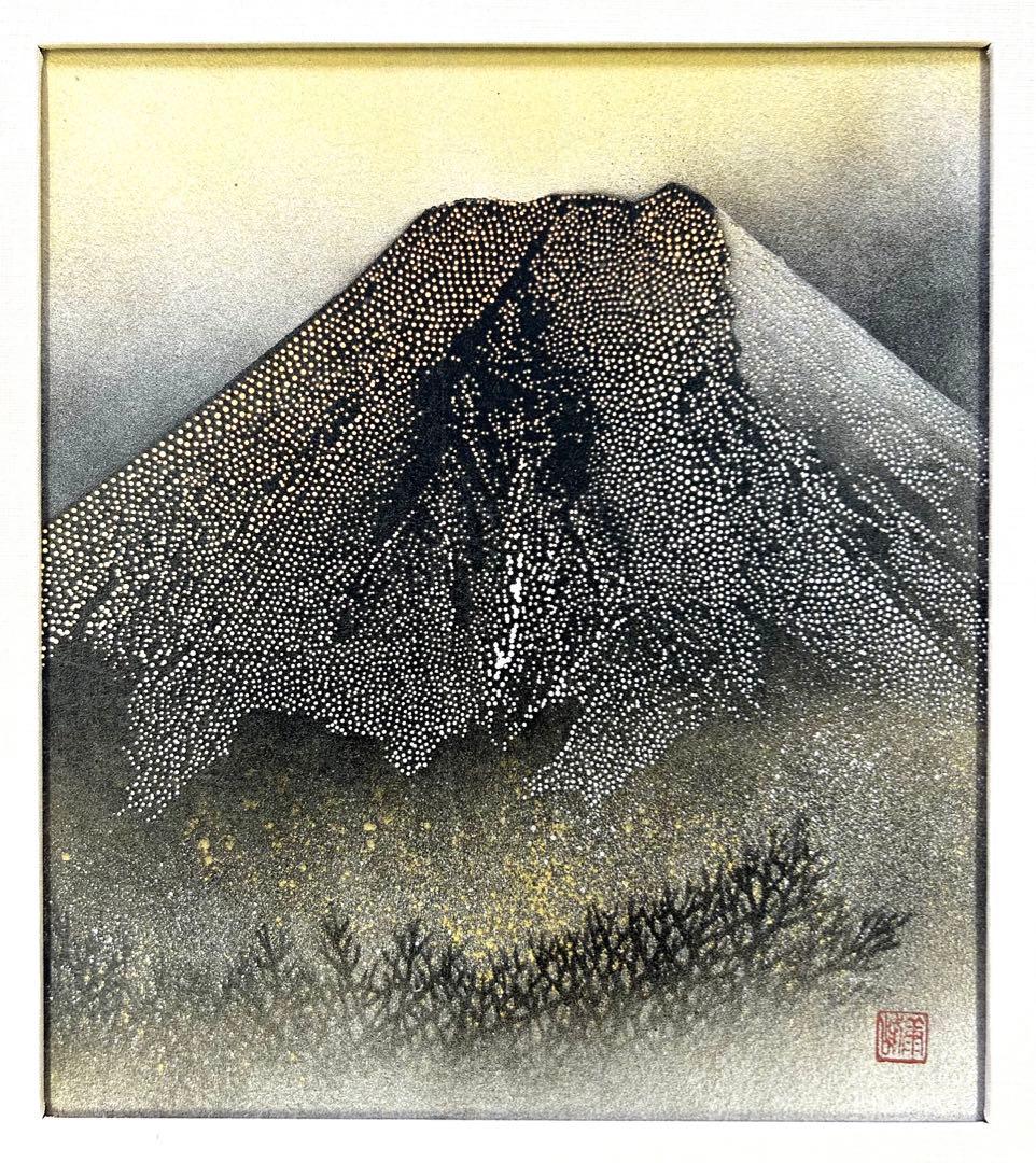 【希少】伊勢型紙⭐️額入り/富士山