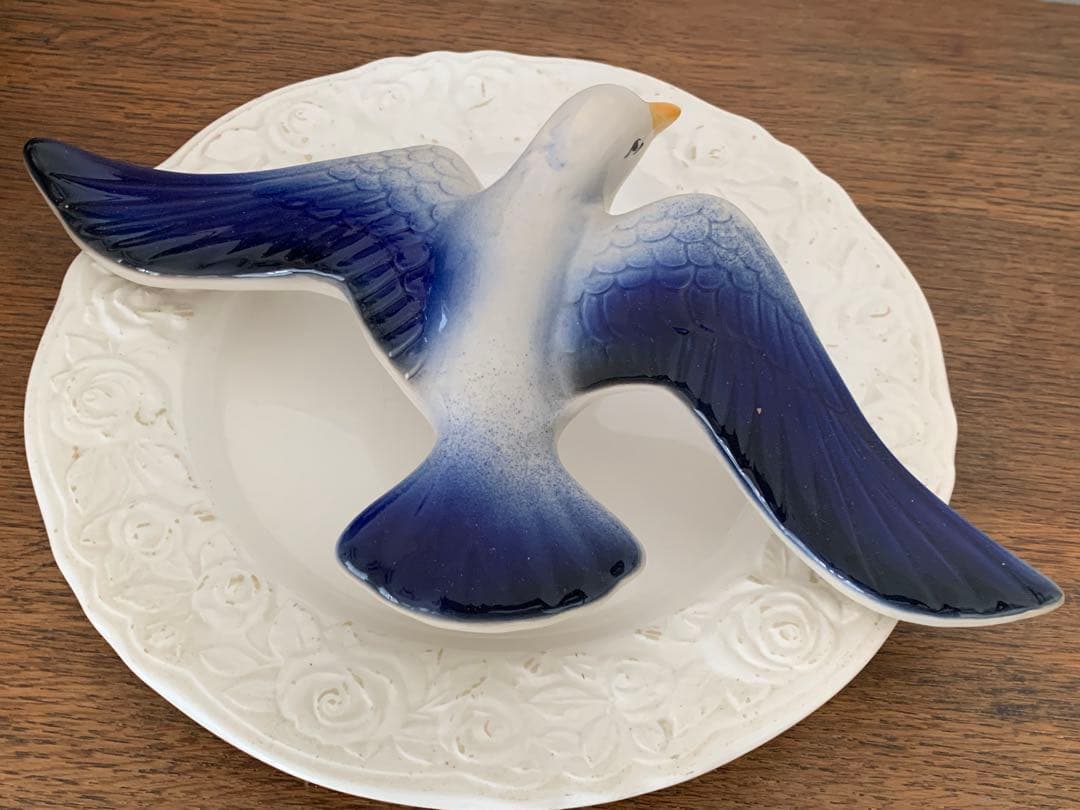 フランス　蚤の市　鳥　壁掛け　オーナメント　ブロカント