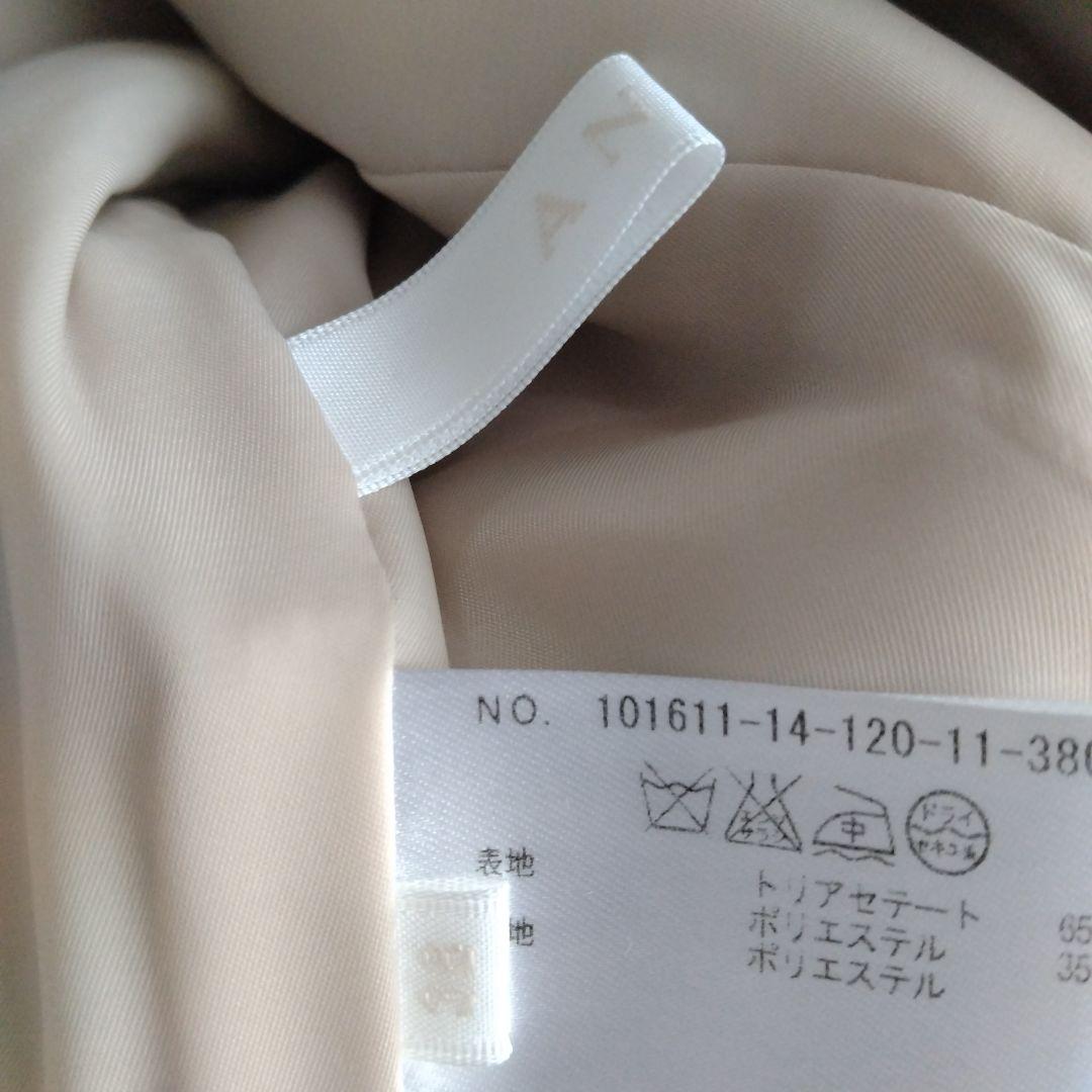 ANAYIアナイ　ベージュ ノースリーブ プリーツドレス