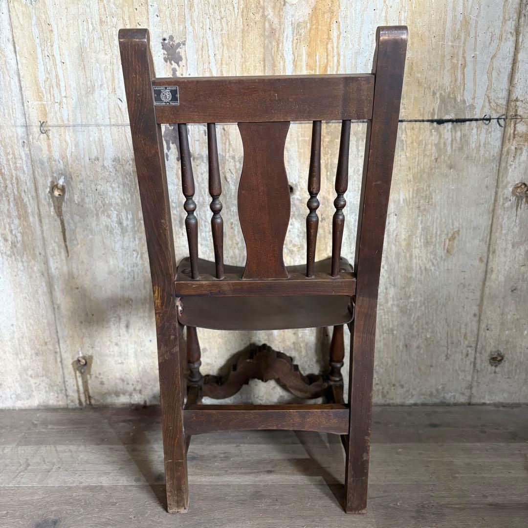 NAVARRO ARGUDO スペイン　ヴィンテージ　レザーシートチェア　②