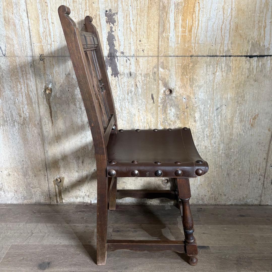 NAVARRO ARGUDO スペイン　ヴィンテージ　レザーシートチェア　②