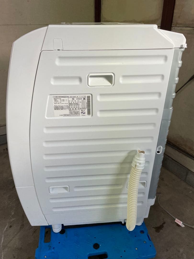 分解洗浄済　ドラム式洗濯機 10.0kg 日立 BD-SG100FL 2020