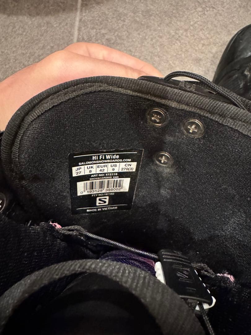 サロモン　SALOMON HI-WI WIDE 27センチ スノーボード　ブーツ