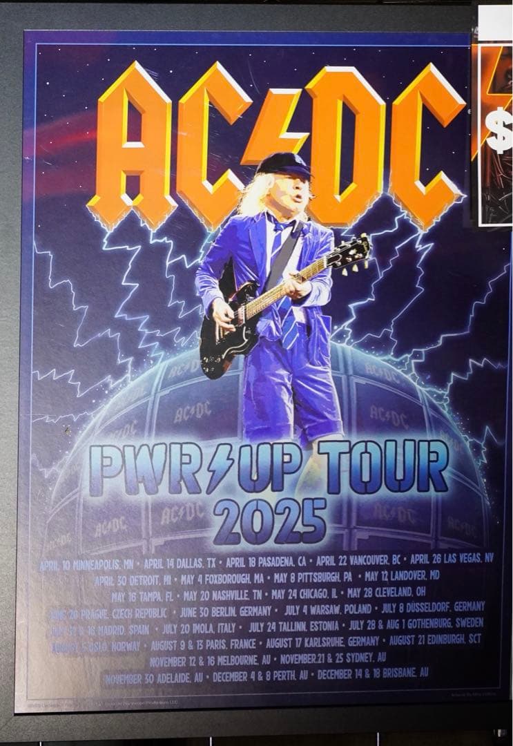 ACDC ツアー限定リトグラフ