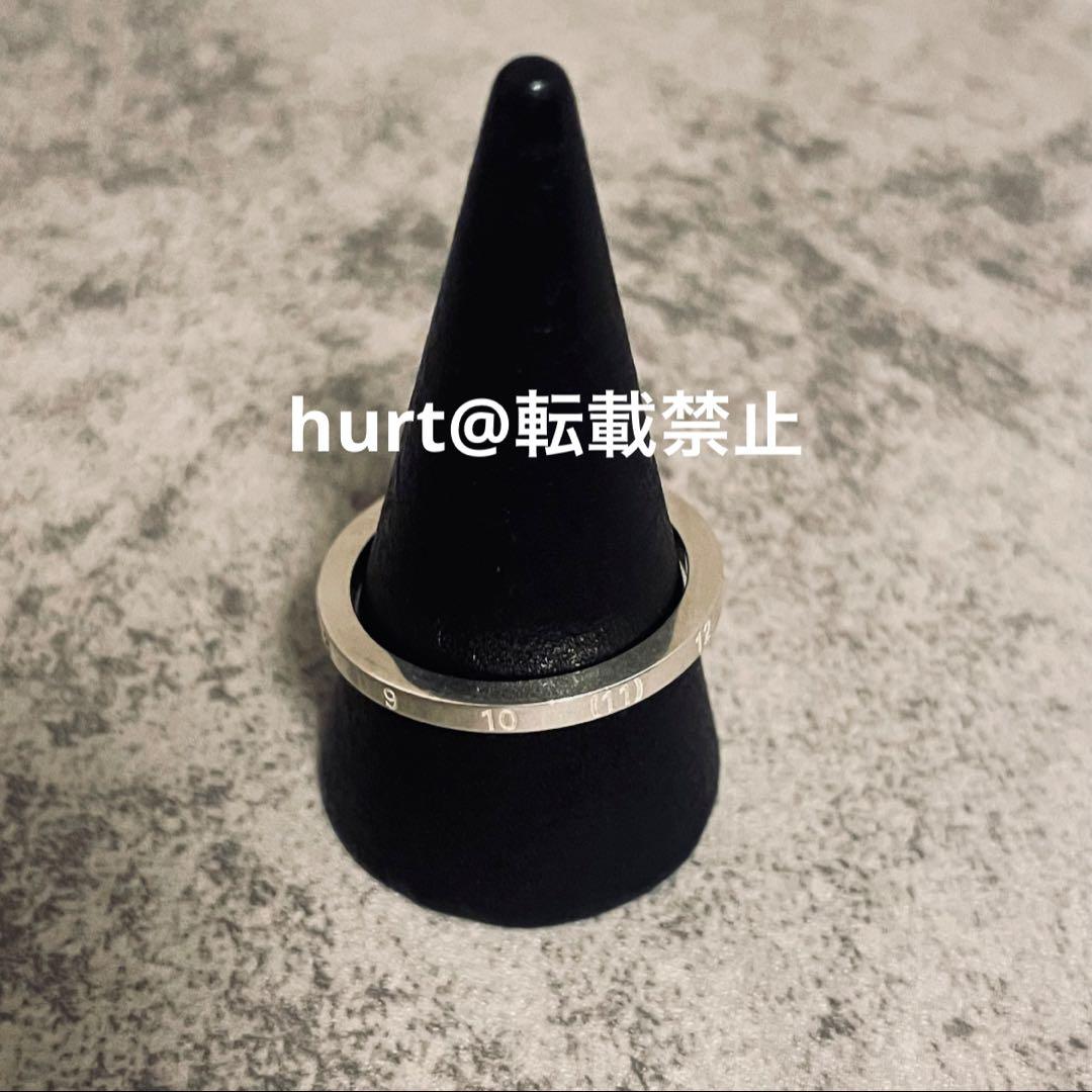 【新品外箱あり】メゾンマルジェラ ナンバリング スリム リング 16号相当