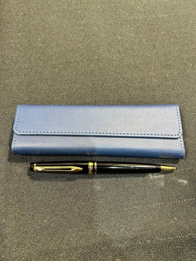 WATERMAN 万年筆 ネイビーケース付き