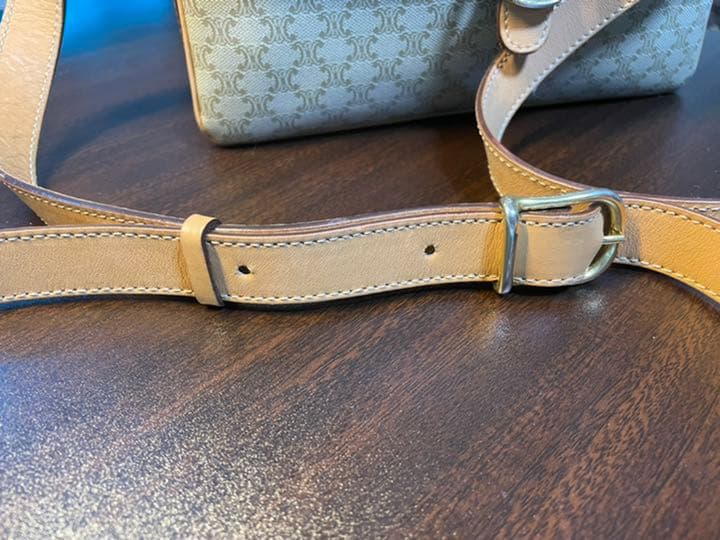 (美品) セリーヌマカダム ショルダーバッグ PVCレザー オールド