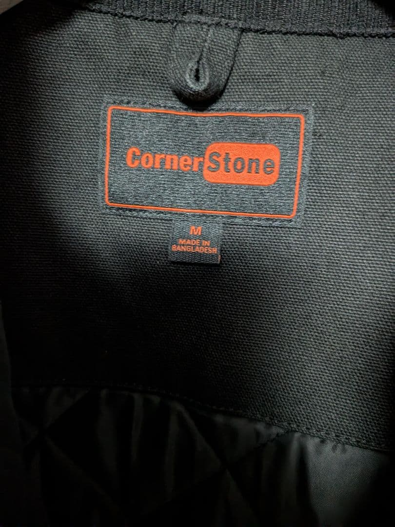 CornerStone 黒 ジャケット ワーク デトロイトジャケット