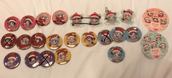 バンドリカフェ 缶バッチ アクリルキーホルダー