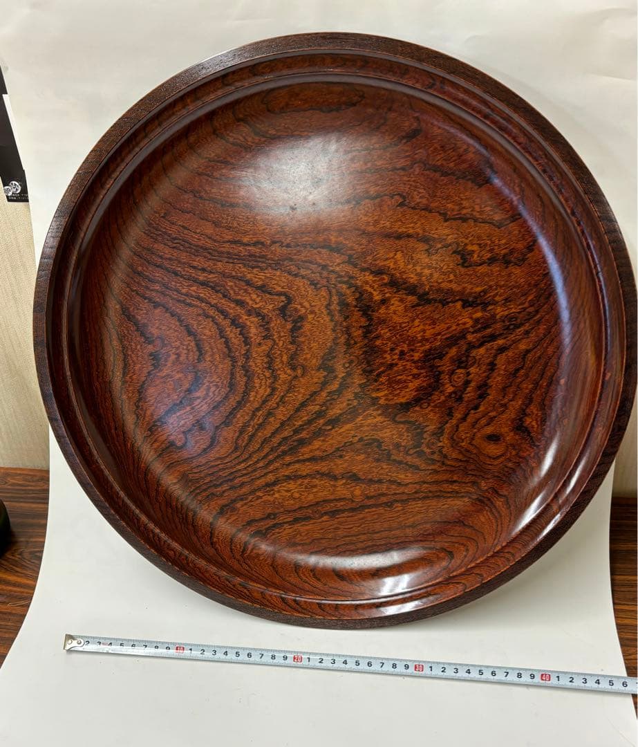 山中木製漆器　尺3飾り盆