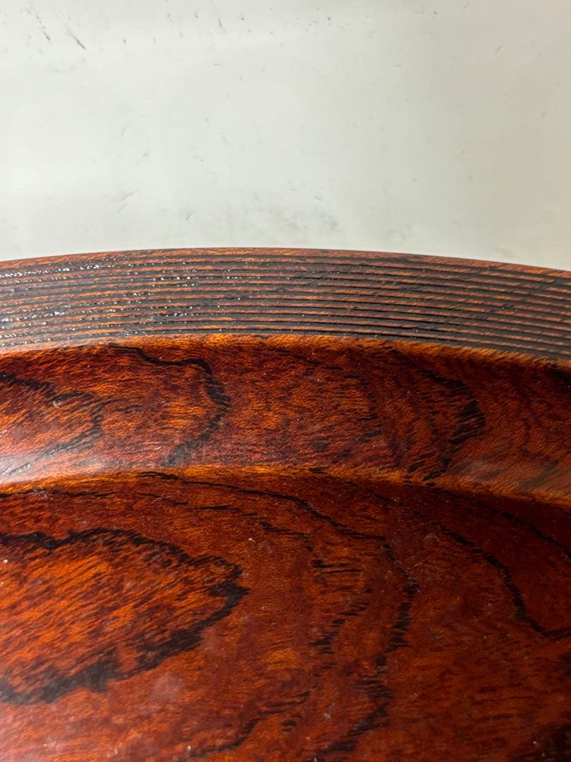 山中木製漆器　尺3飾り盆