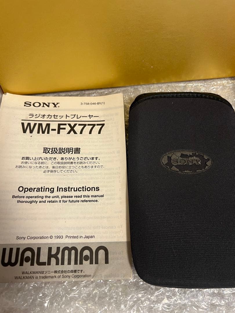 し*け様 SONY WM-FX777 WALKMAN カセットウォークマン　ジャ