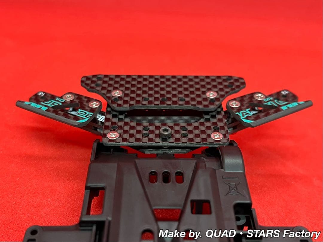 【ミニ四駆・VZシャーシ用】1軸リヤアンカー　J-CUP2022／カーボン