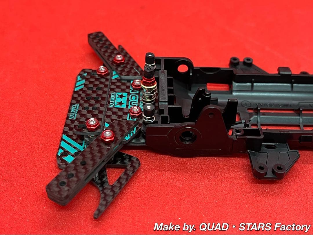 【ミニ四駆・VZシャーシ用】1軸リヤアンカー　J-CUP2022／カーボン