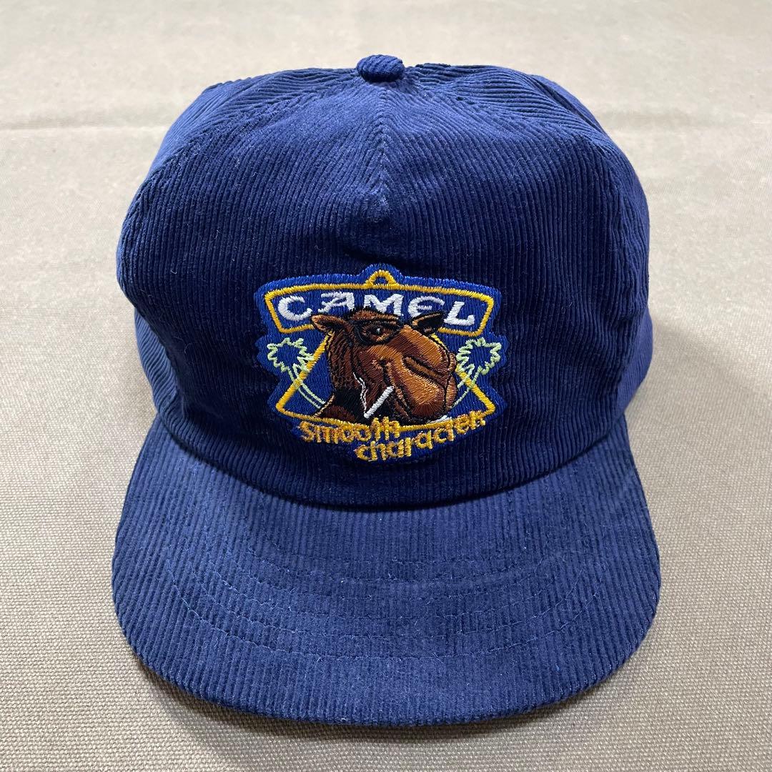 90s 80s キャメル コーデュロイ キャップ ビンテージ usa old