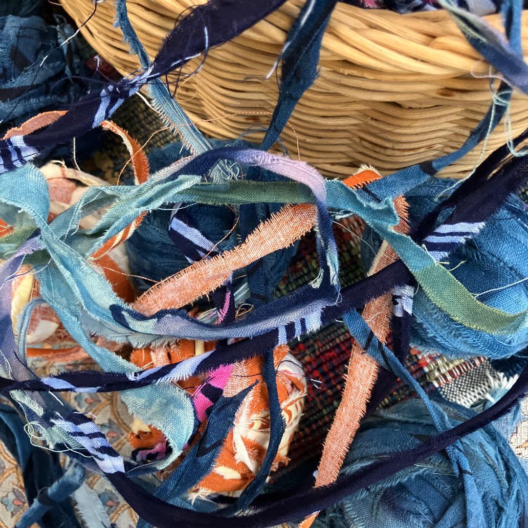 ツナ様おまとめ藍染め　裂き布糸玉　大量version 期間限定　特割価格‼️