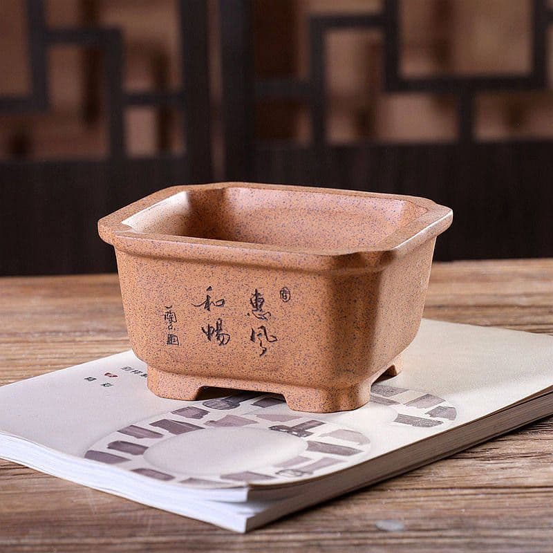 長方鉢 紫砂の鉢 盆栽鉢 植木鉢 小品盆栽鉢 大品盆栽鉢