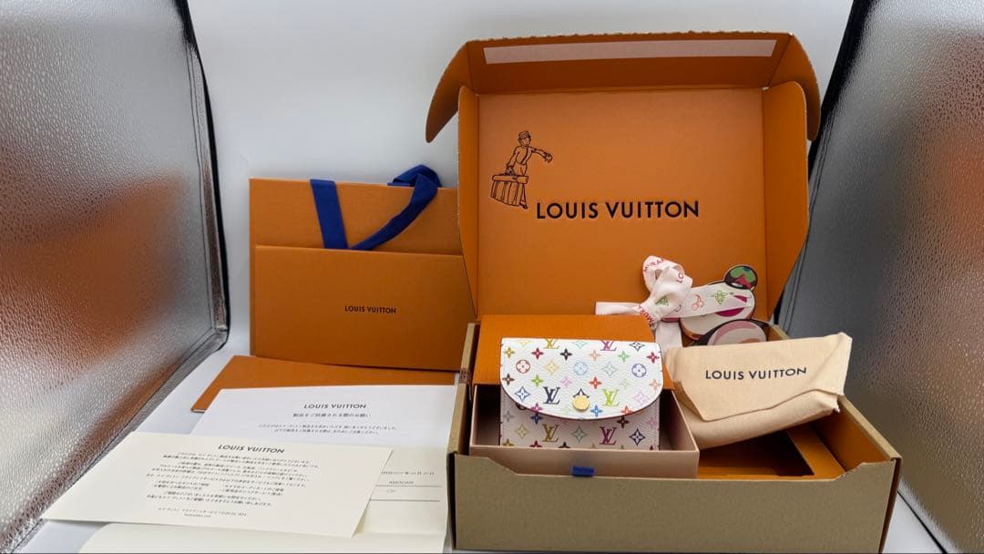 専用あらまさ様村上隆 三つ折り財布 LV×TM ポルトモネ・ロザリ M13399