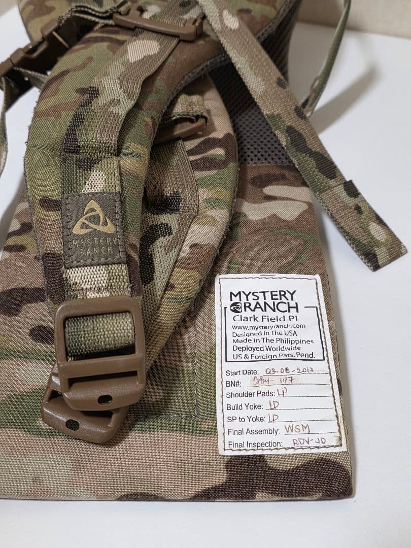 ミステリーランチ バックパック用 ヨーク Mサイズ マルチカム