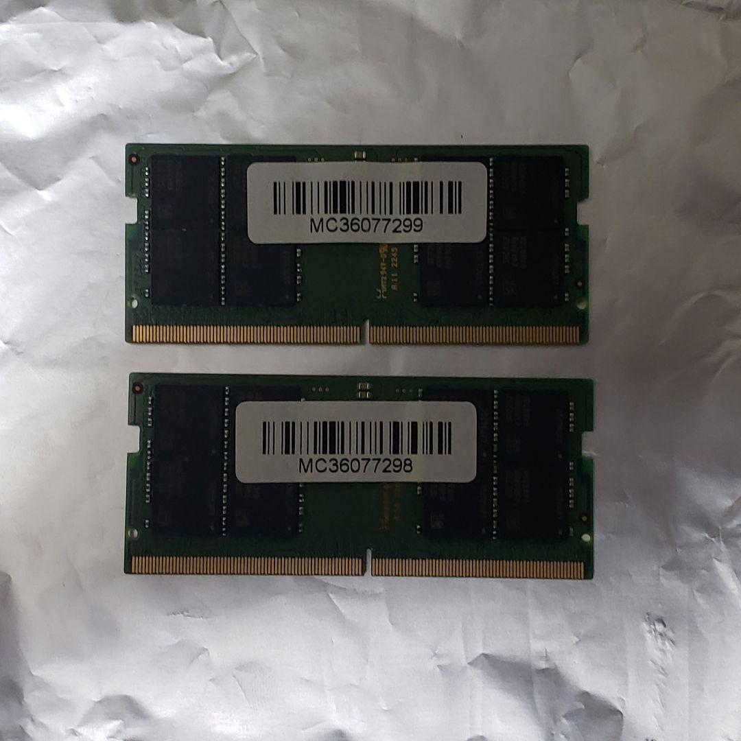 出*顔様 SAMSUNG DDR5 4800MHz 64GBメモリー　32GB