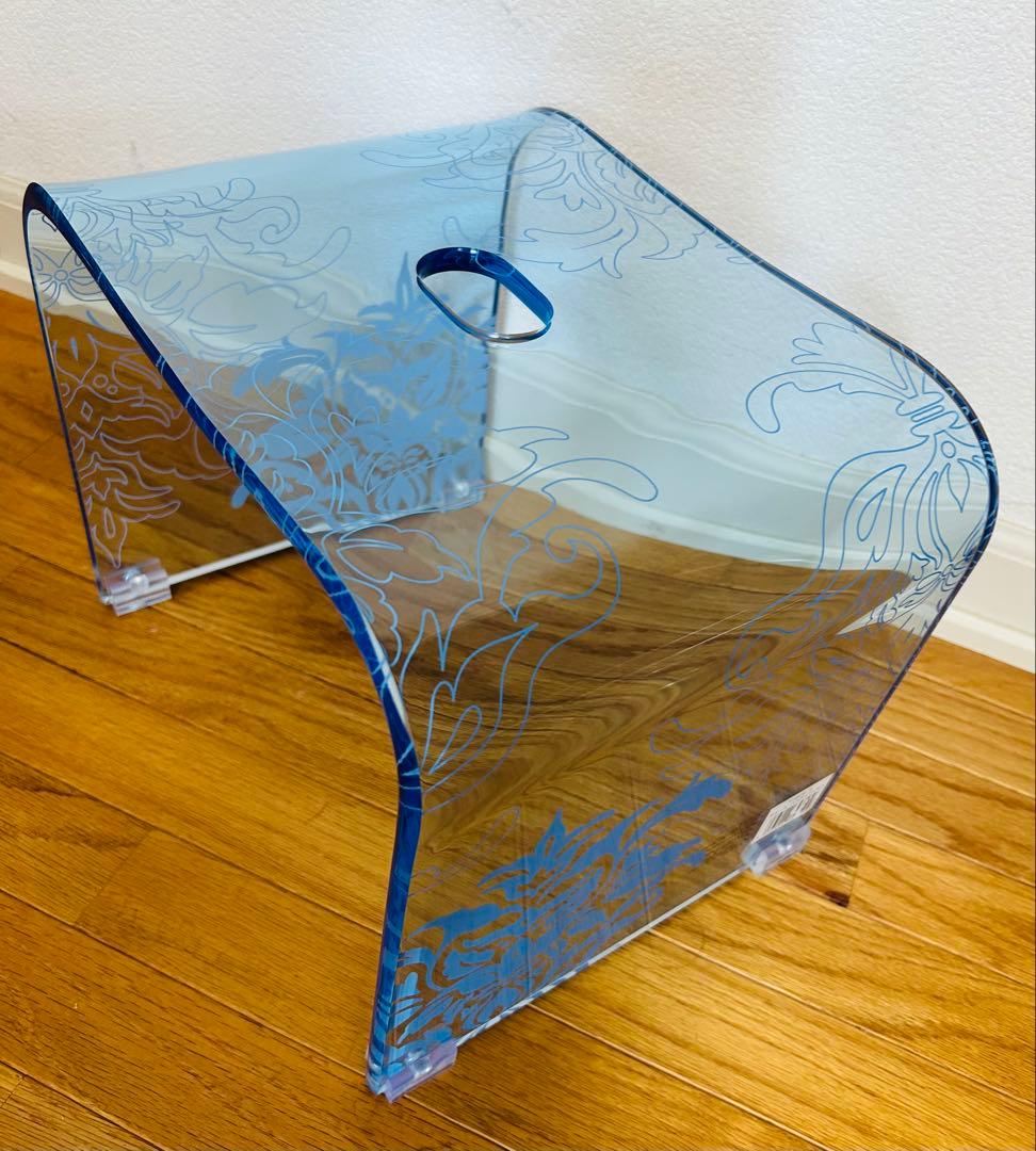 ★新品【サミーラ】バスチェアー・洗面器　クリア　Mサイズ　2点セット　センコー