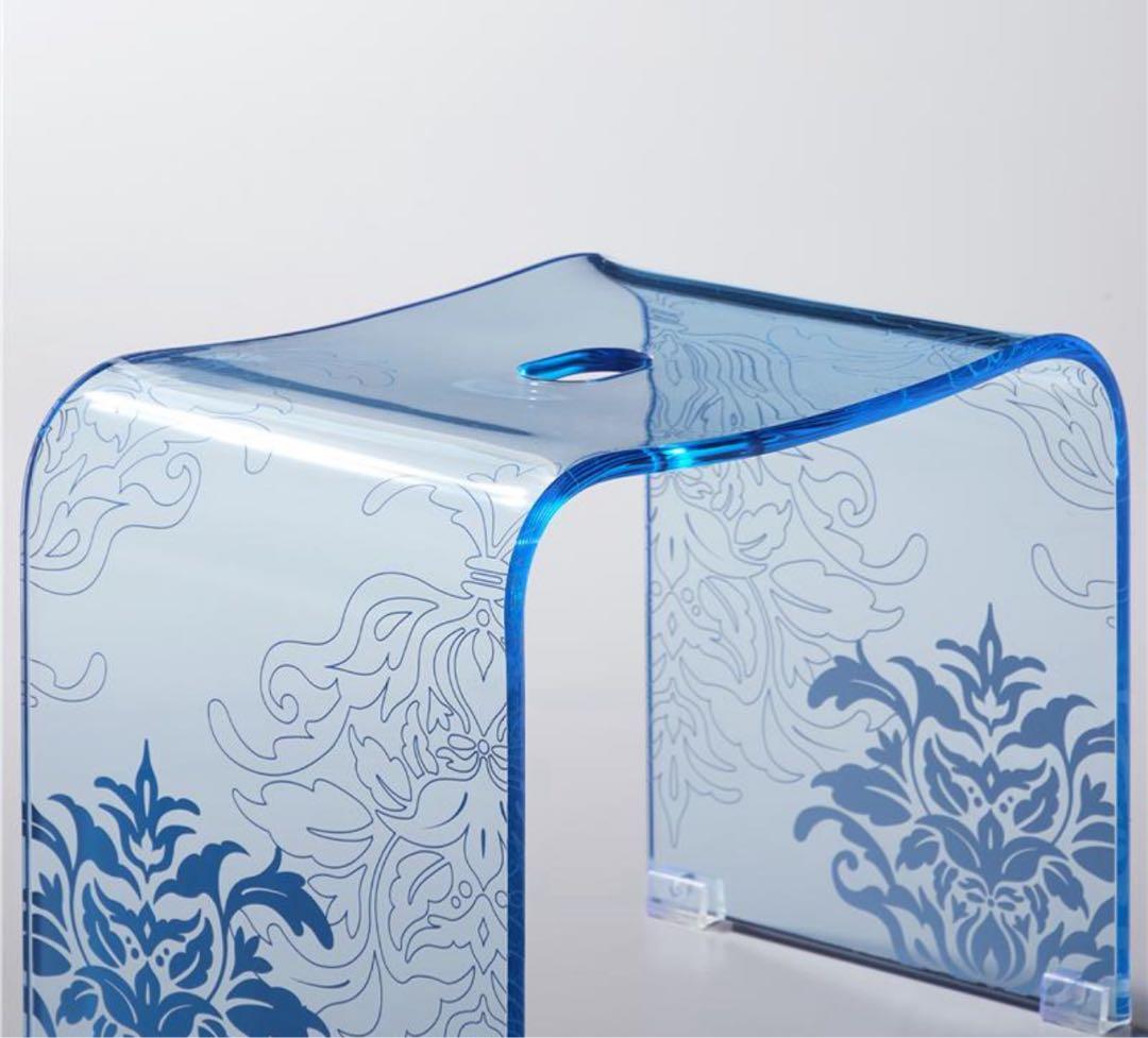 ★新品【サミーラ】バスチェアー・洗面器　クリア　Mサイズ　2点セット　センコー