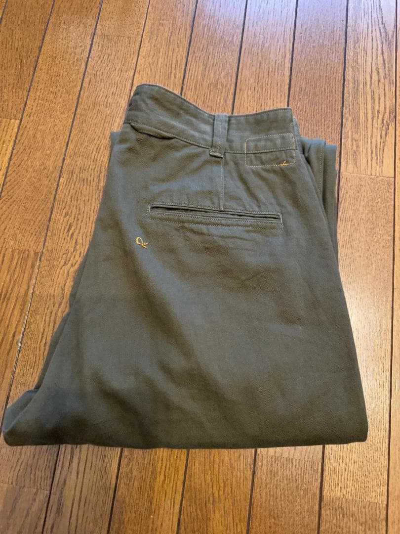 【美品】45R おこめチノの908パンツ サイズ 2 そら豆 カーキ