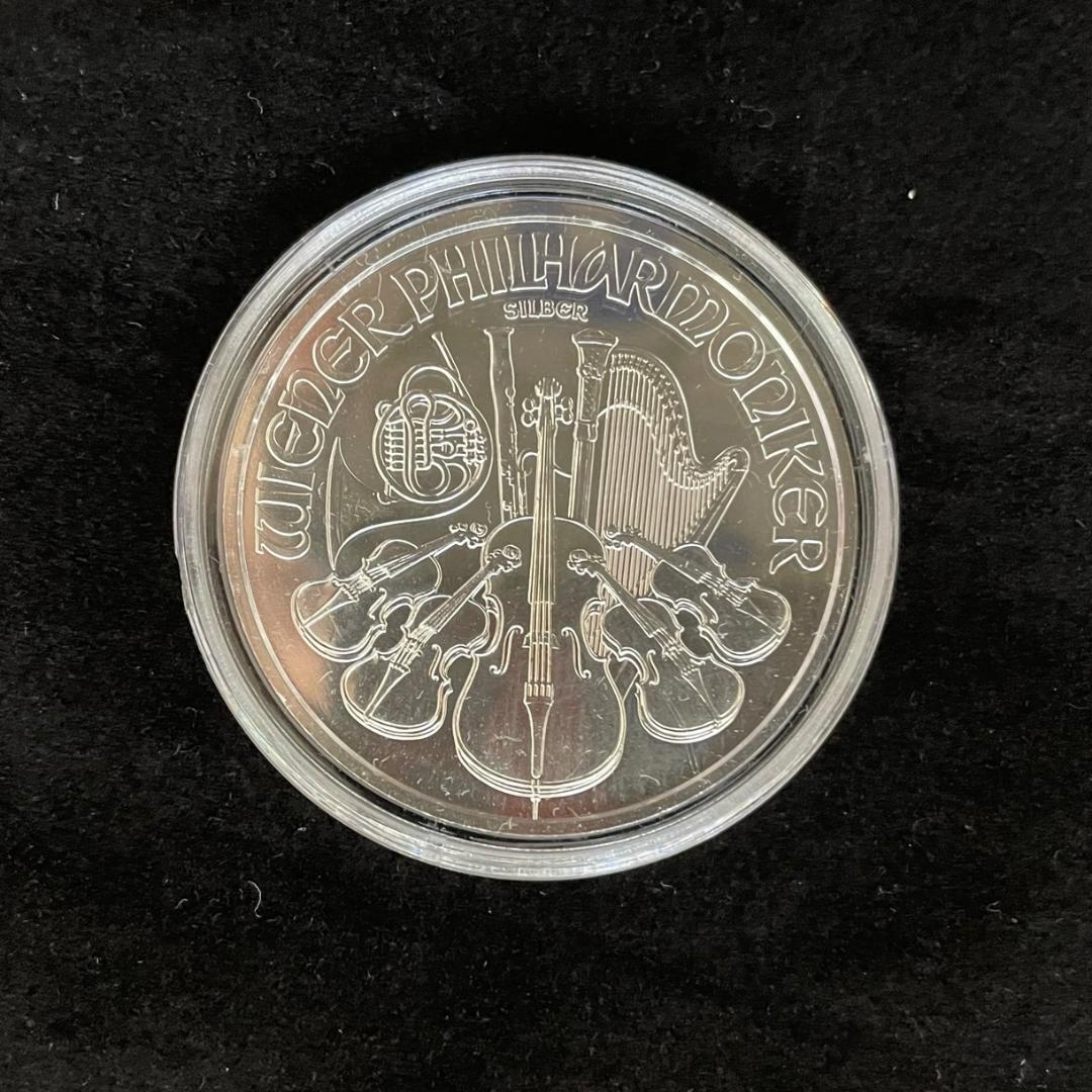 2021 1オンス オーストリア ウィーン銀貨 37mmクリアケース付き 新品