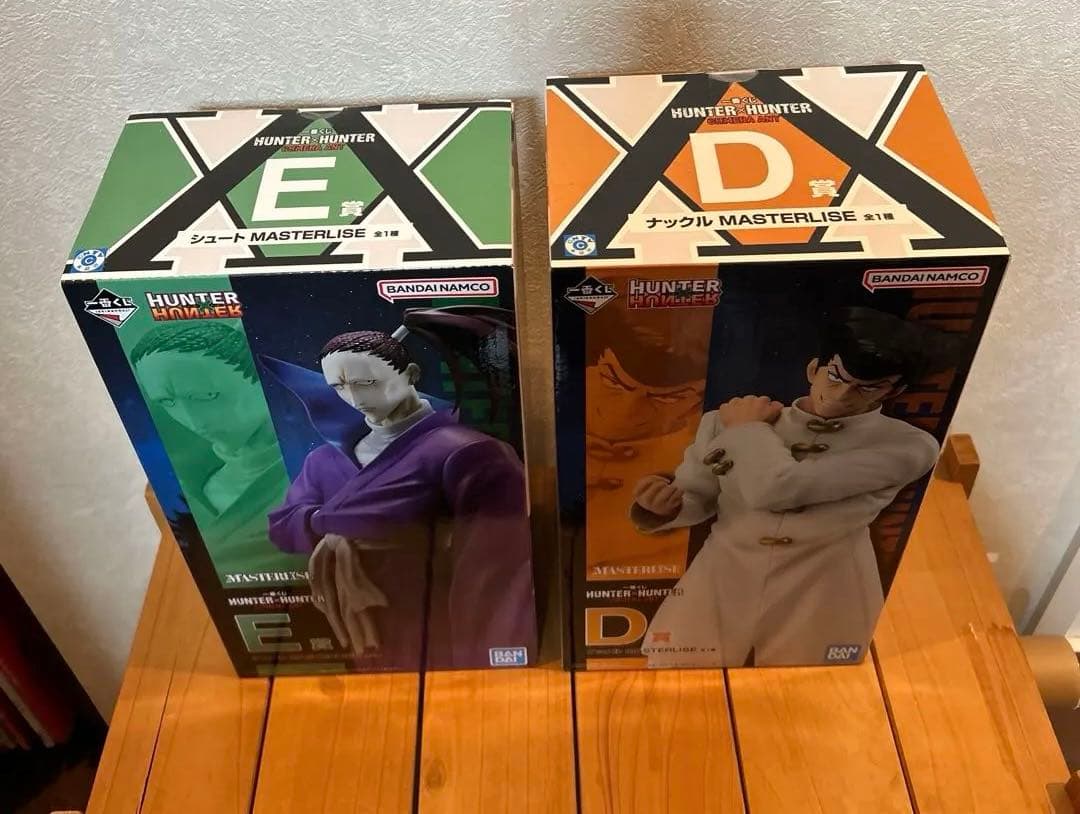 ハンターハンター 1番くじD賞ナックルとE賞シュートとオマケ4点