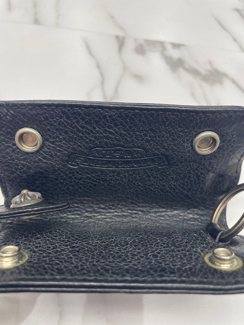 美品　クロムハーツ　レザーキーケース　ブラック