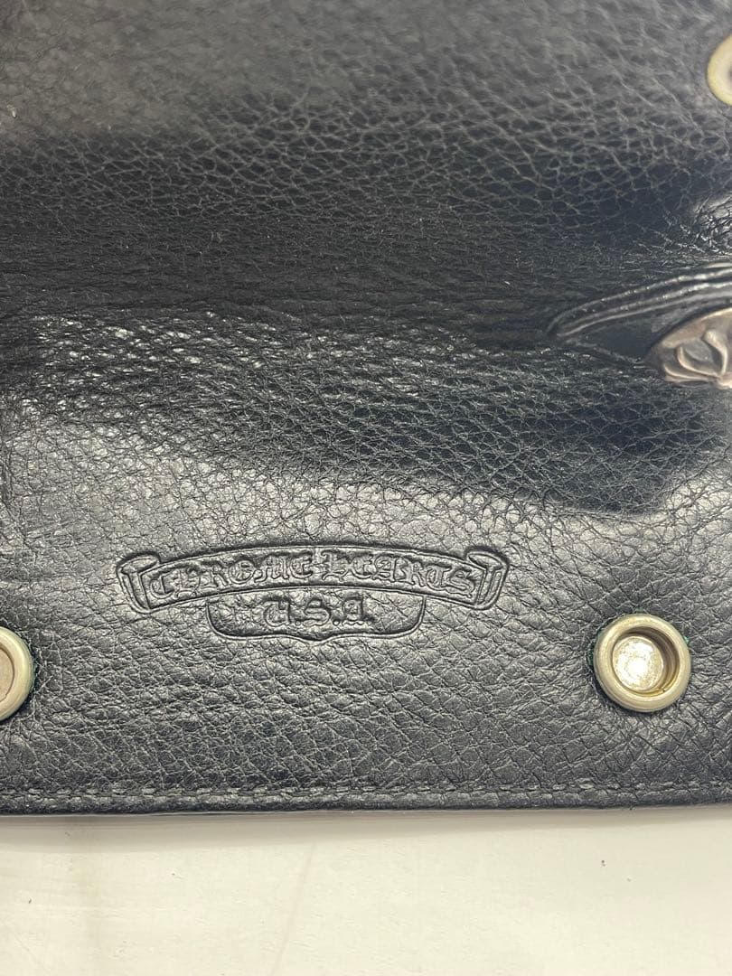 美品　クロムハーツ　レザーキーケース　ブラック