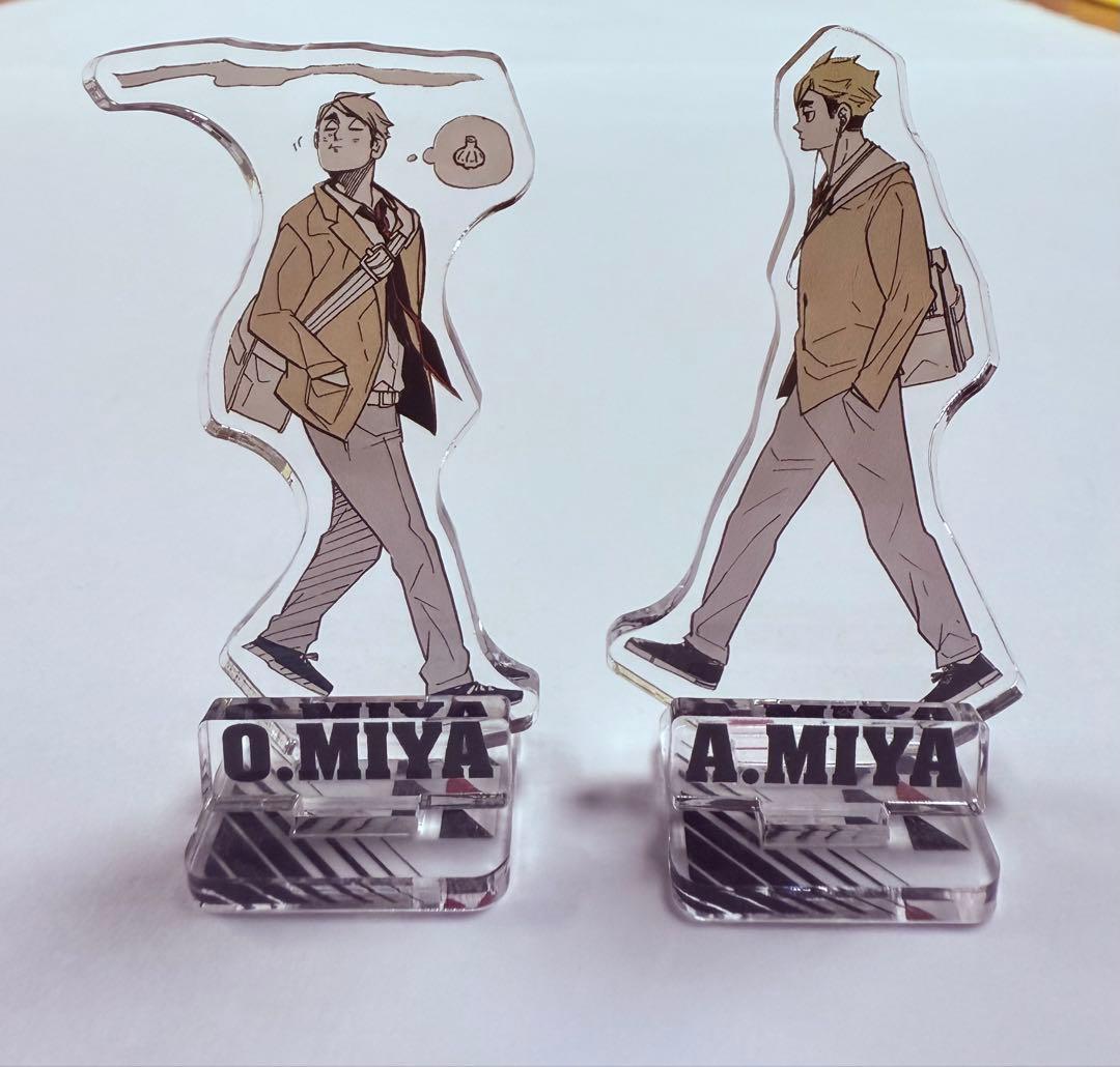 ハイキュー　宮治　宮侑、アクリルフィギュアコレクション　アクリルスタンド、
