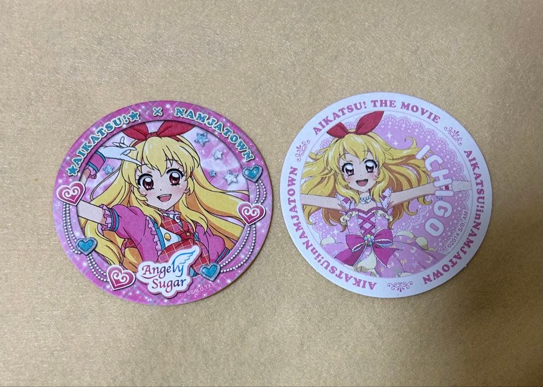 【94】アイカツ　ナンジャタウン　特典コースター　星宮いちご
