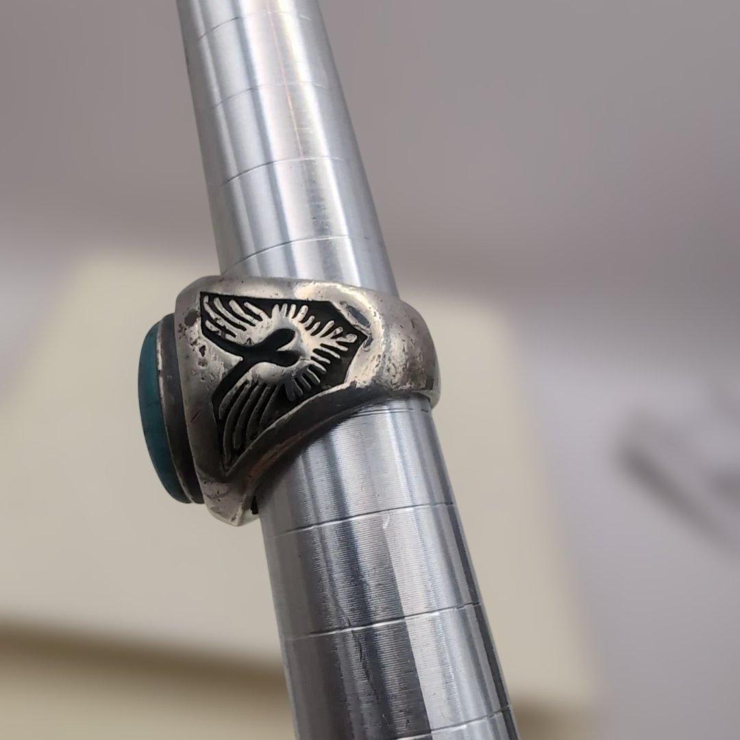 ⭐️SAAD ターコイズシルバーリング 15号 サードプレミアム