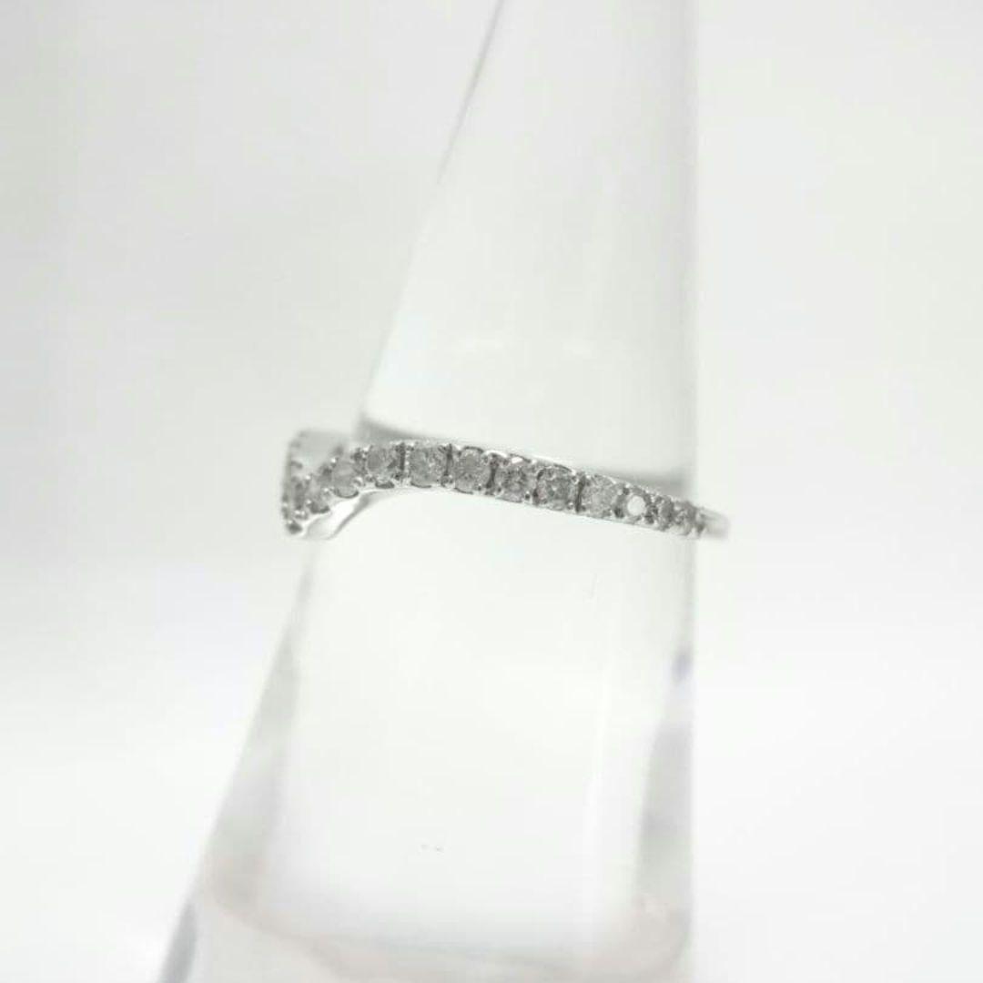 エタニティ V字 プラチナダイヤモンド リング