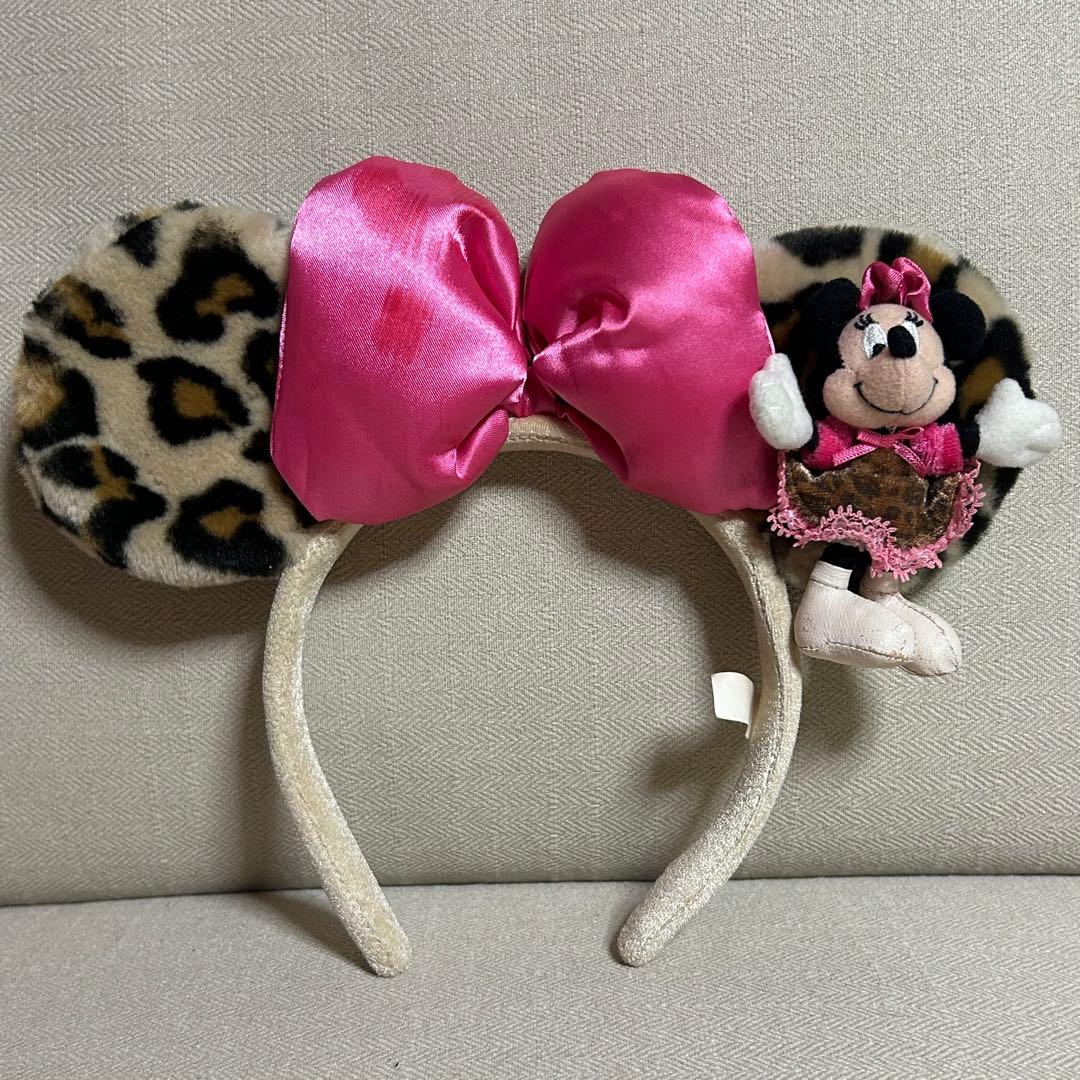 ミニー・マウス ヒョウ柄カチューシャ