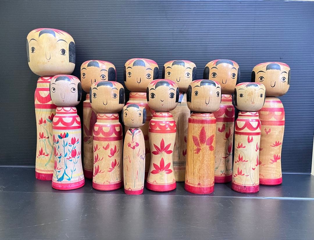 C827 こけし　阿部進矢　阿部常吉　創作こけし　日本伝統こけし　日本人形