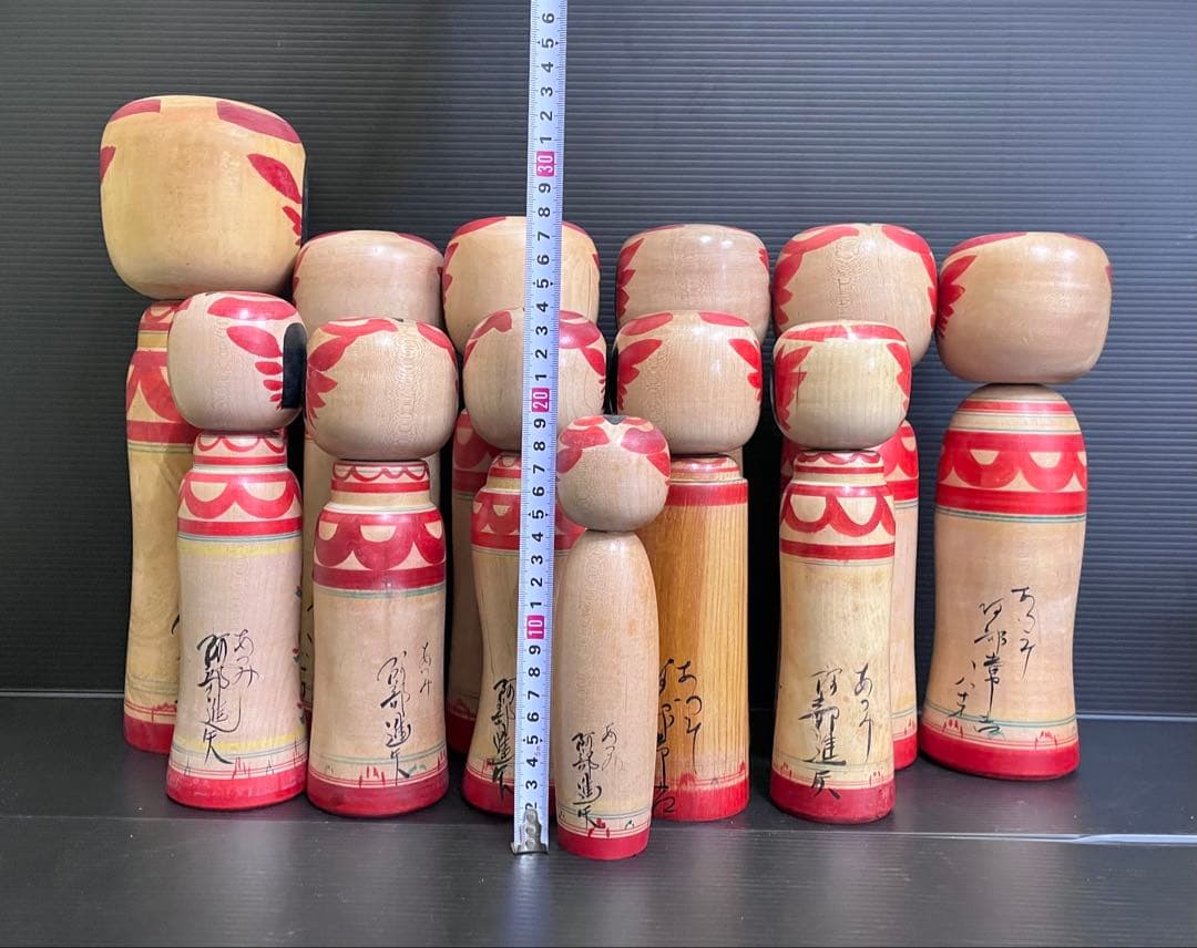 C827 こけし　阿部進矢　阿部常吉　創作こけし　日本伝統こけし　日本人形