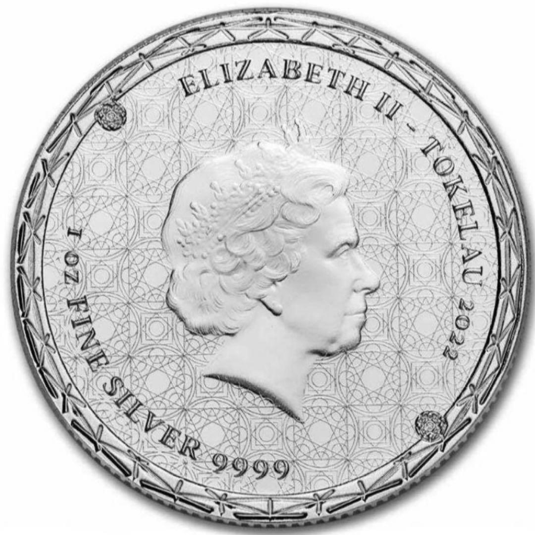 【セール中】1オンス銀貨　トケラウ銀貨　2022年 希少
