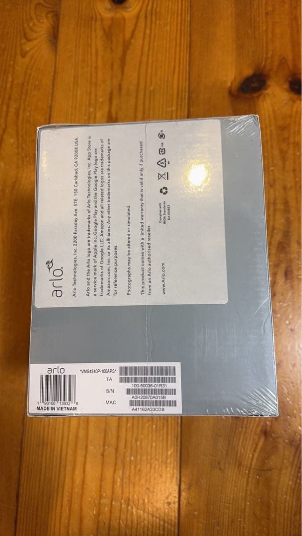 【新品未使用】arlo pro3 2K HDセキュリティカメラ