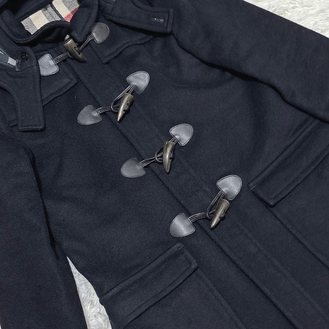 近年タグ☆ ウールダッフルコート　ネイビー　2way　14Y-164