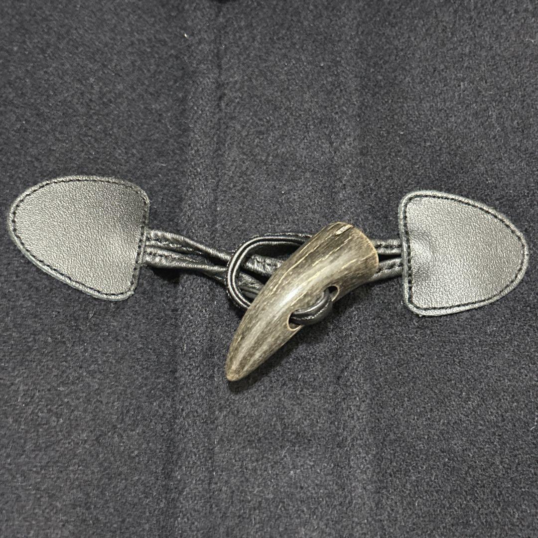 近年タグ☆ ウールダッフルコート　ネイビー　2way　14Y-164