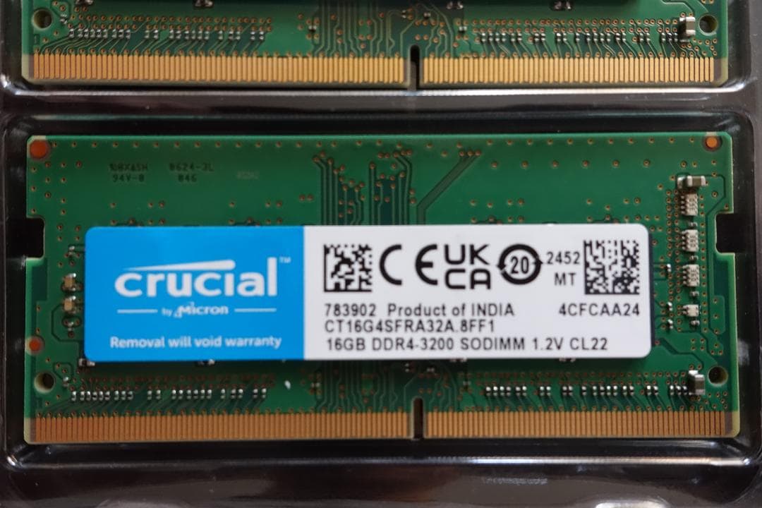 【信頼のブランド】Crucial DDR4 3200 32GB SODIMM