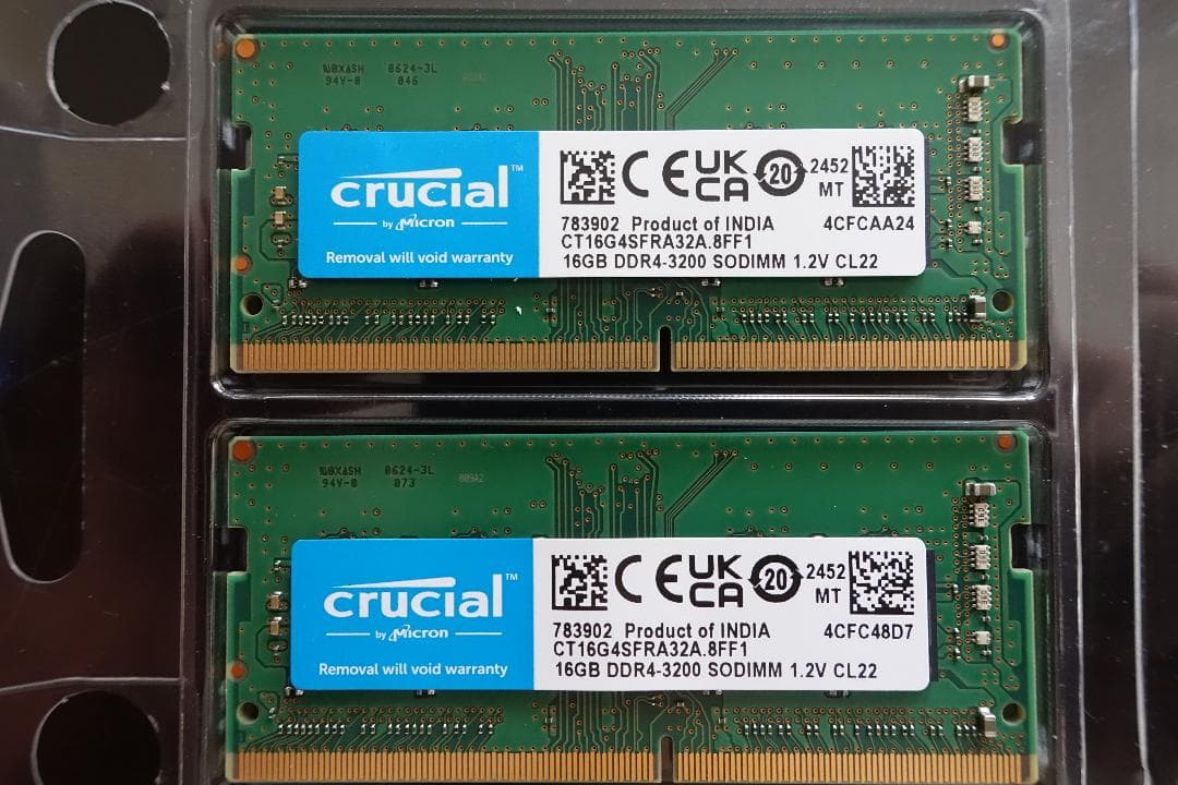 【信頼のブランド】Crucial DDR4 3200 32GB SODIMM