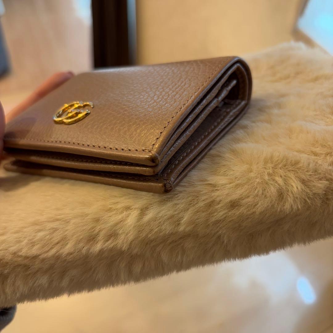 少し難有り GUCCI GG マーモント　財布　2つ折り