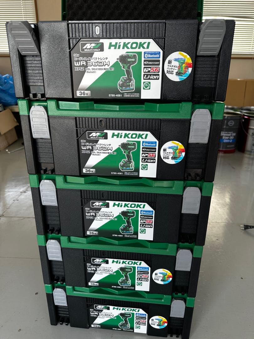 値下げ！HiKOKI WR36DH 36V システムケース２のみ×5箱 新品